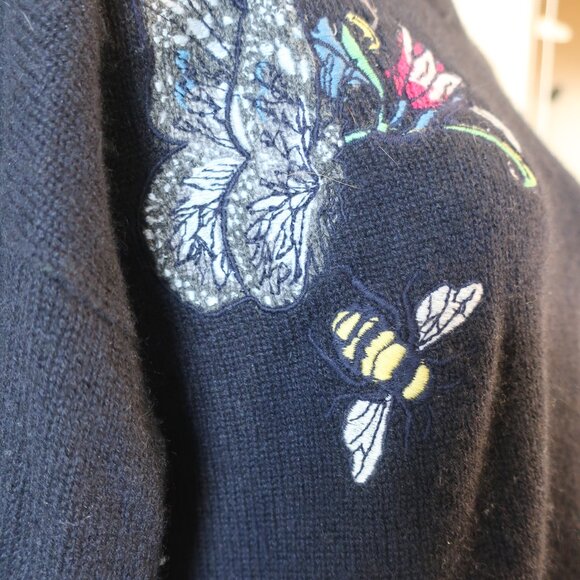 Womens Zadig & Voltaire 100% Cashmere Black Markus Mantra Sweater L - Picture 6 of 11